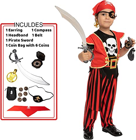Disfraz de Pirata Contramaestre Infantil, foto 1 de 7