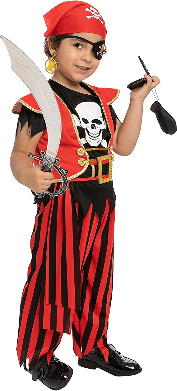 Disfraz de Pirata Contramaestre Infantil, foto 2 de 7
