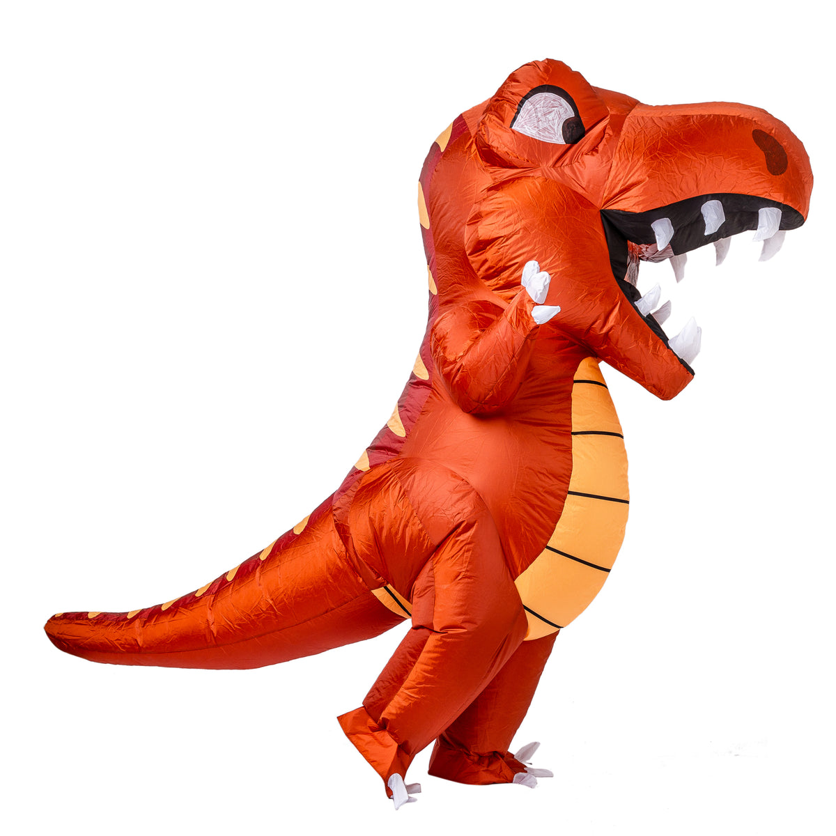 Disfraz Inflable de Dinosaurio Rojo Cuerpo Completo Infantil, foto 1 de 7