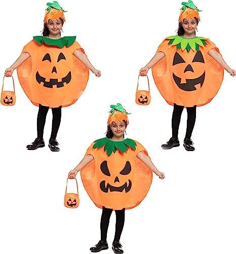 Disfraz de Calabaza Pack x3 Infantil, foto 2 de 7