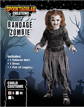 Disfraz de Zombie Vendada para Niña, foto 7 de 7