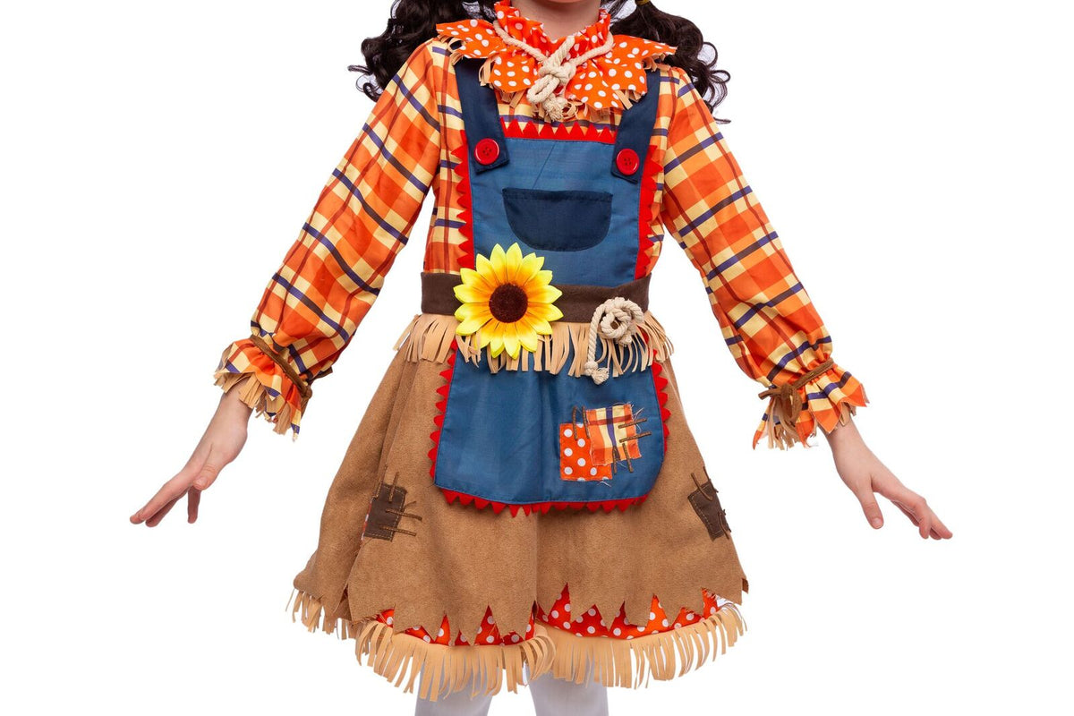Disfraz de Espantapájaros Girasol Cosplay para Niña, foto 5 de 7