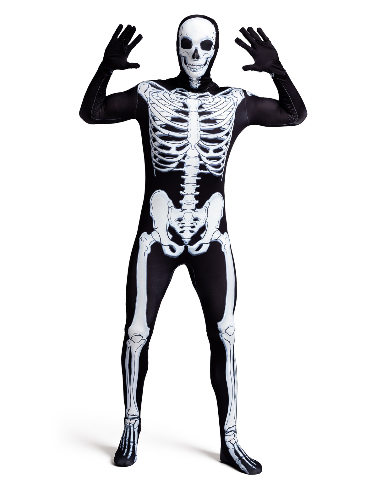 Disfraz Body de Huesos de Esqueleto para Hombre, foto 6 de 6
