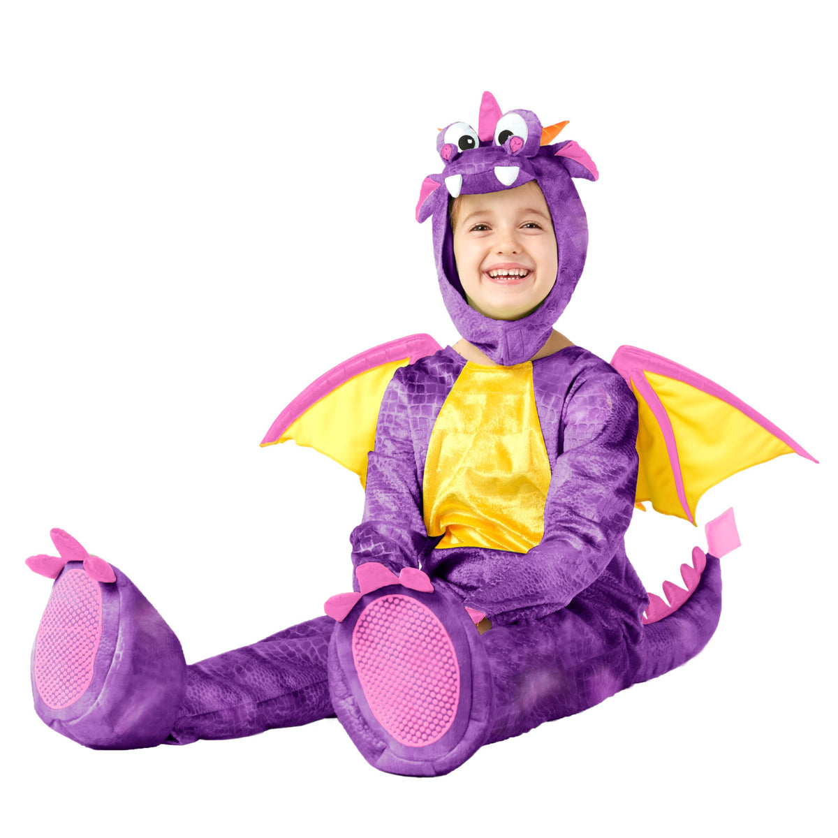 Disfraz de Dragón Morado para Niños Pequeños, foto 5 de 6