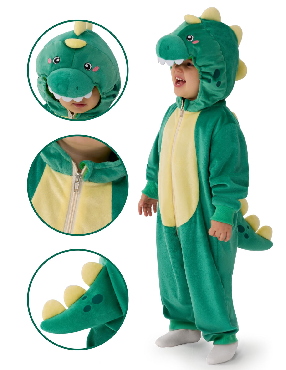 Disfraz de Dinosaurio Rugiente para Bebé, foto 3 de 6