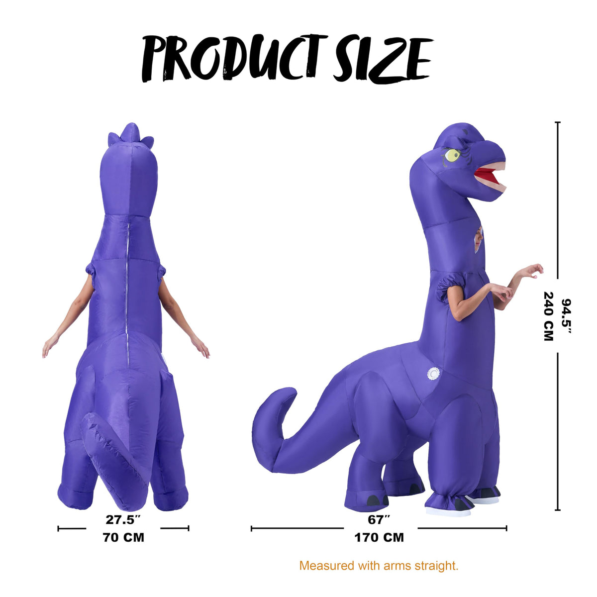 Disfraz Inflable de Dinosaurio, foto 5 de 6