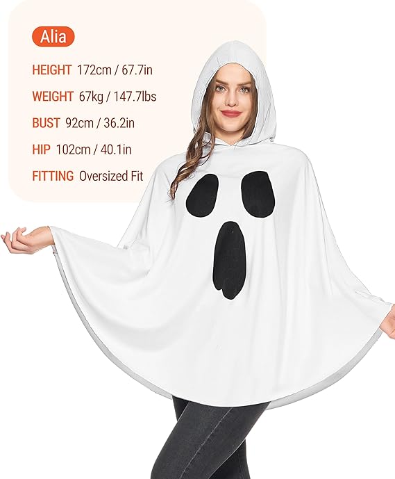 Disfraz de Fantasma Blanco para Mujer, foto 4 de 6
