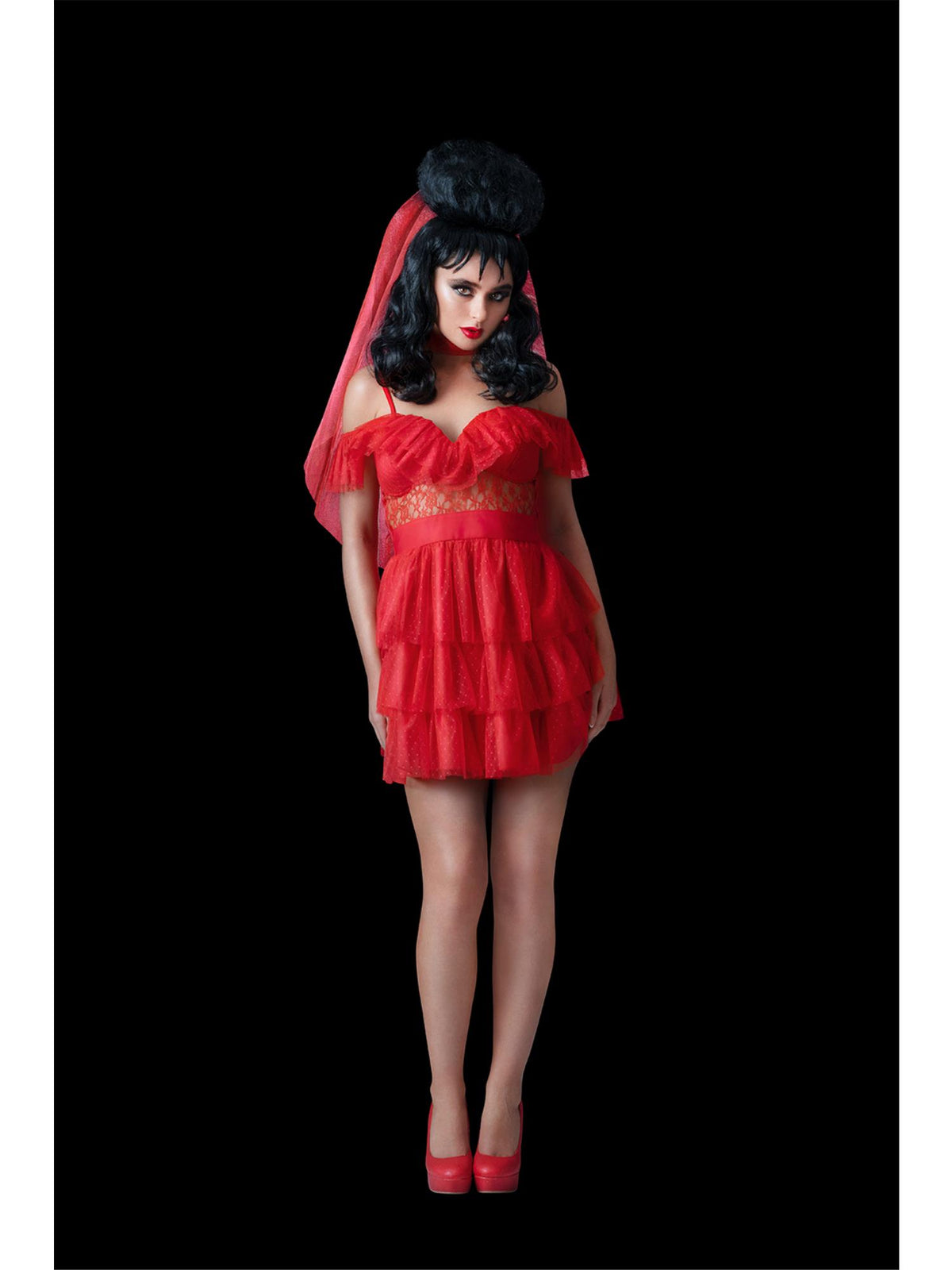 Disfraz Lydia Novia Vestido Corto - Beetlejuice, foto 5 de 5