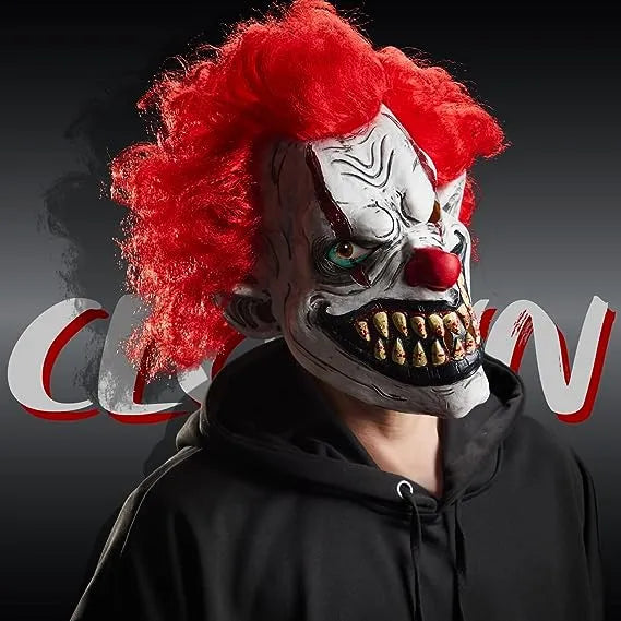 Máscara de Zombie Payaso Aterrador, foto 6 de 7