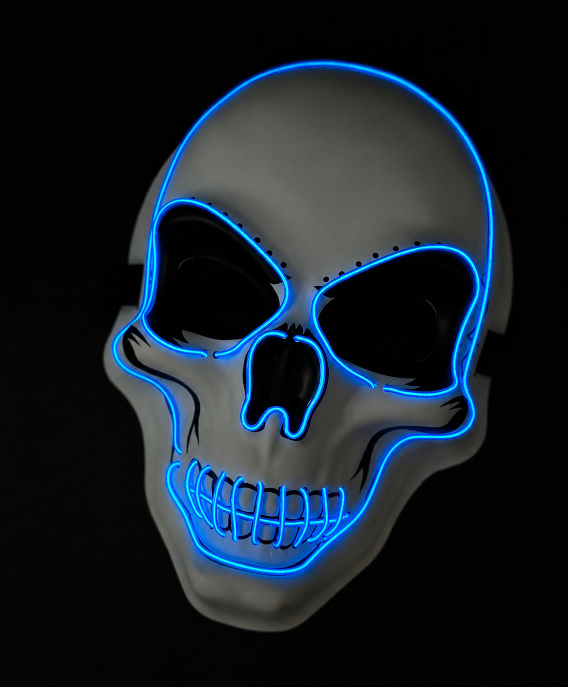 Máscara LED Calavera Neón Azul, foto 5 de 7