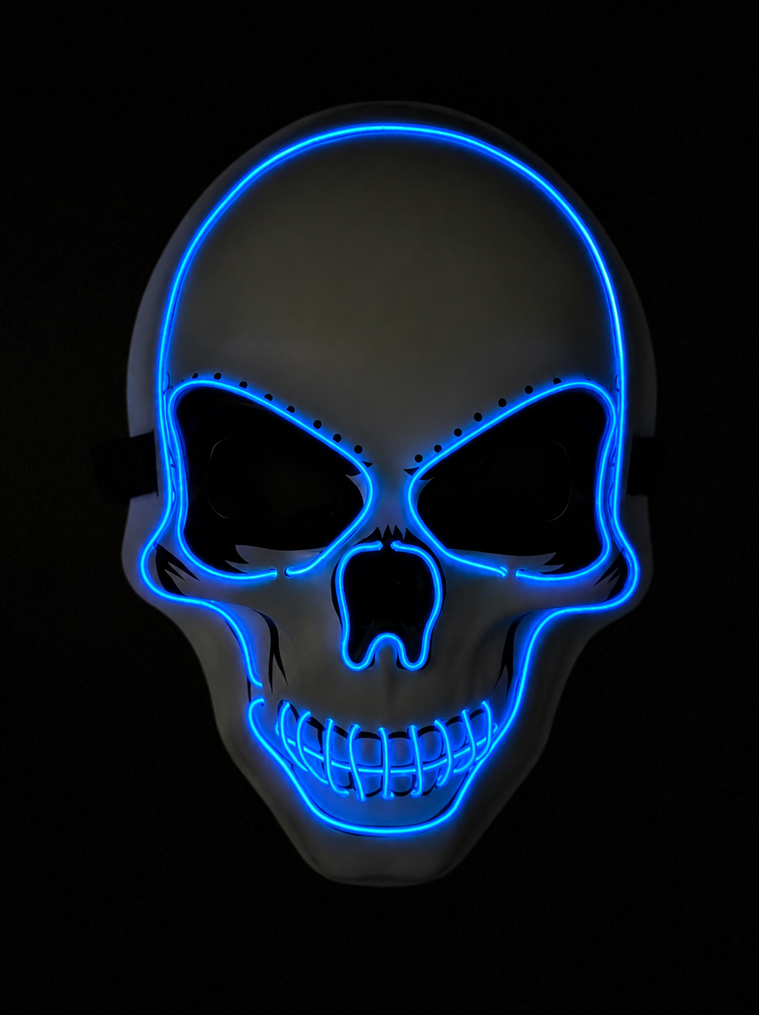 Máscara LED Calavera Neón Azul, foto 6 de 7