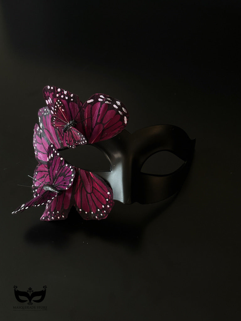 Máscara de Mariposa Negra y Morada, foto 5 de 11