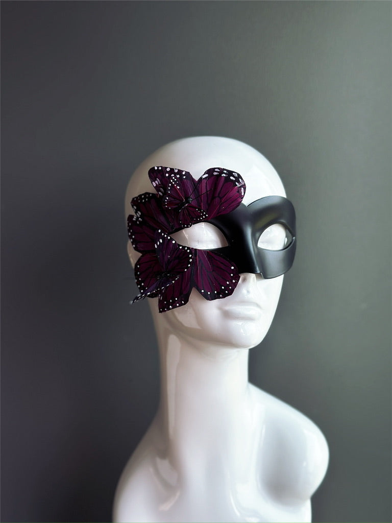 Máscara de Mariposa Negra y Morada, foto 7 de 11