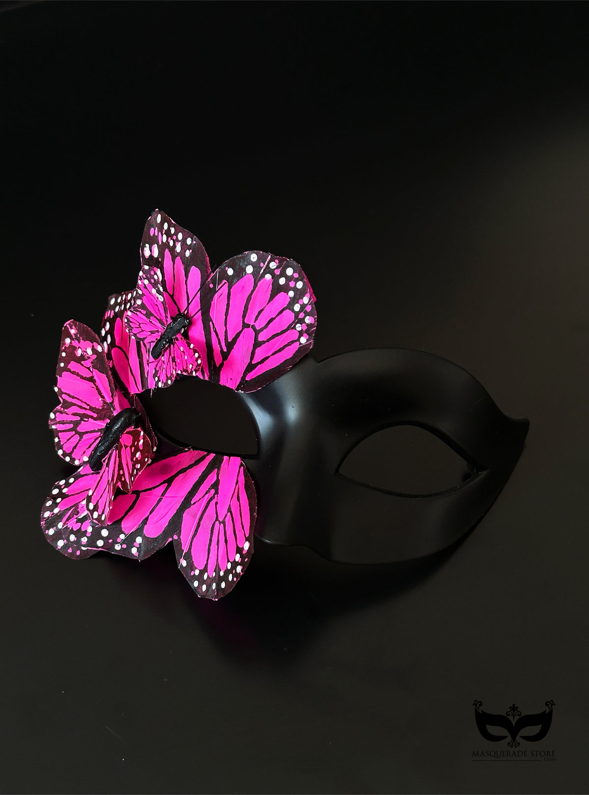 Máscara de Mariposa Negra y Rosa, foto 3 de 8