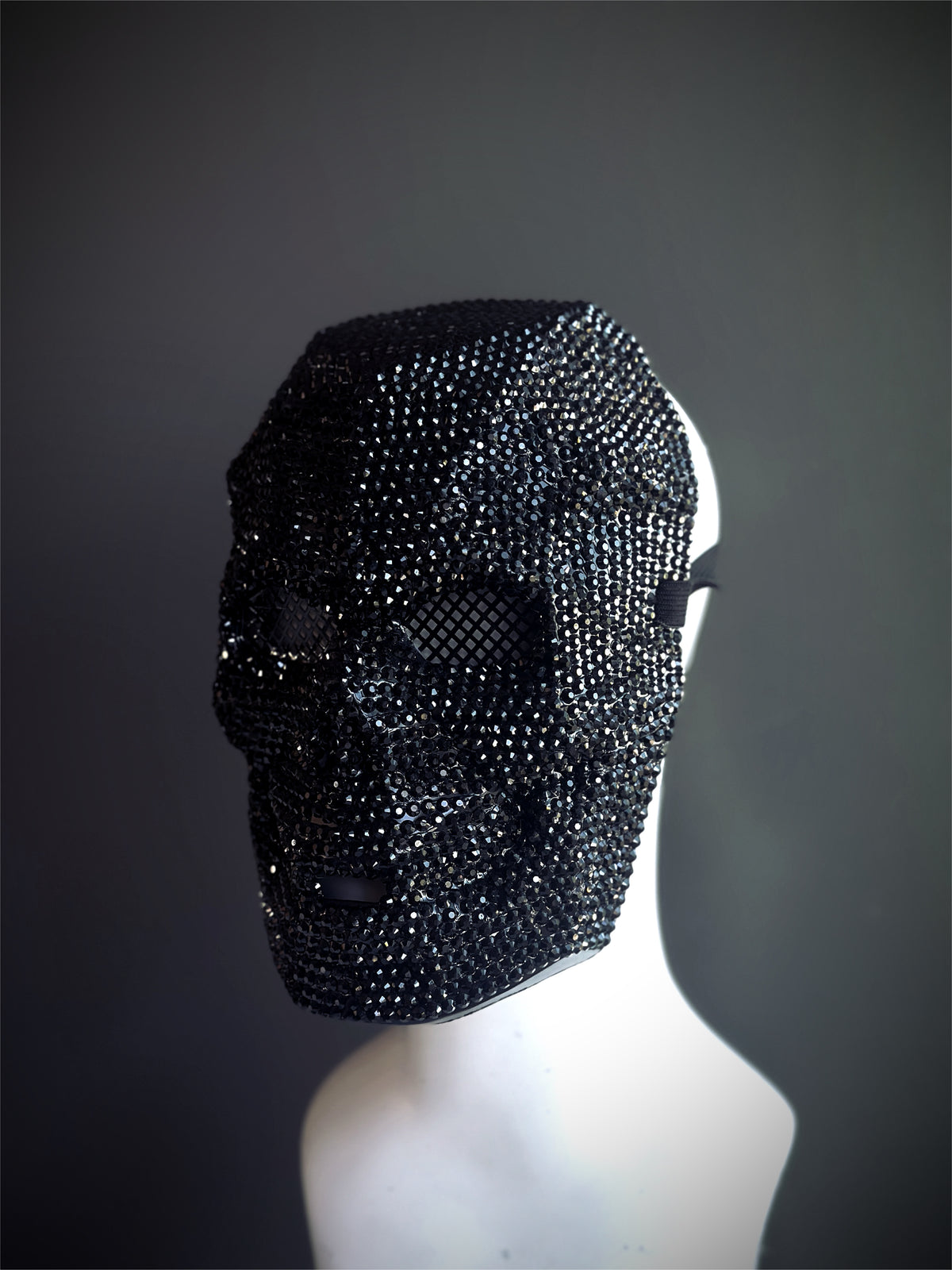Máscara de Calavera con Cristales Negra, foto 4 de 4