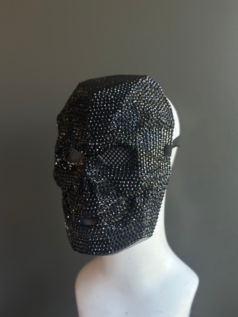 Máscara de Calavera con Pedrería Negra, foto 1 de 4