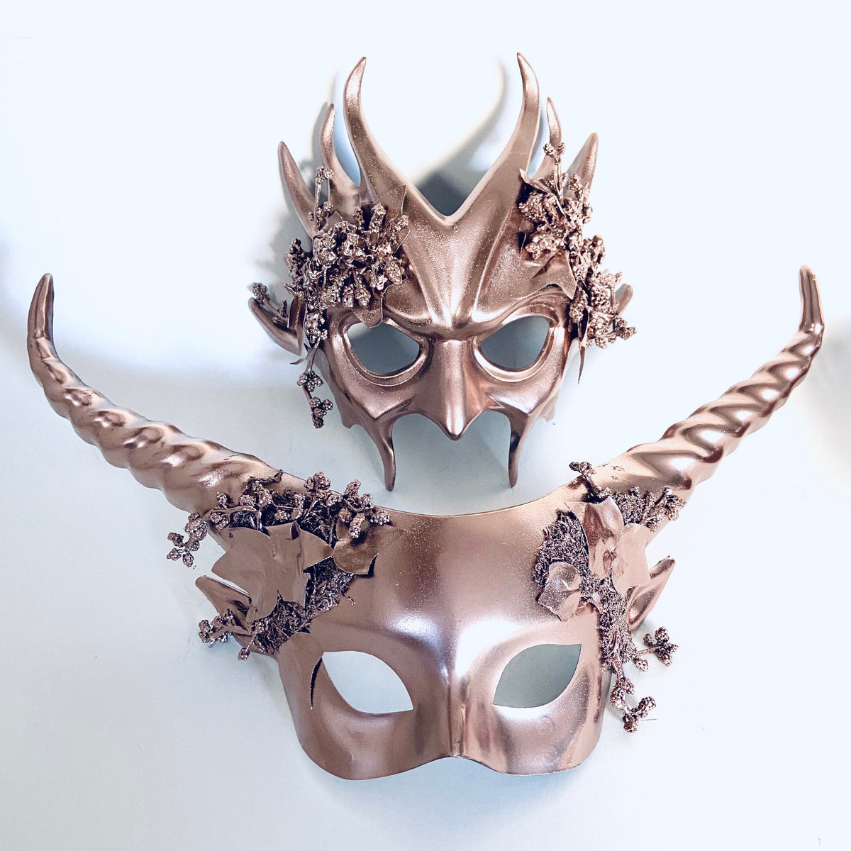 Máscaras Laberinto Oro Rosa para Pareja, foto 1 de 8