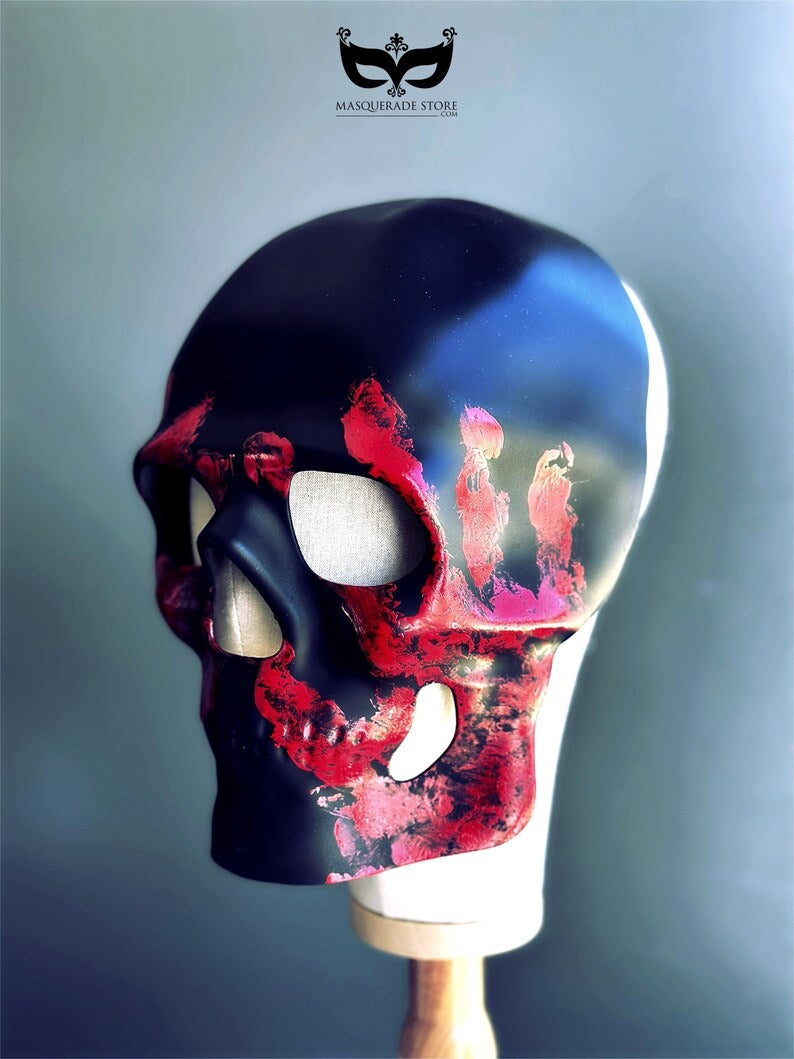 Máscara de Calavera Eclipse de Sangre Negra, foto 3 de 3