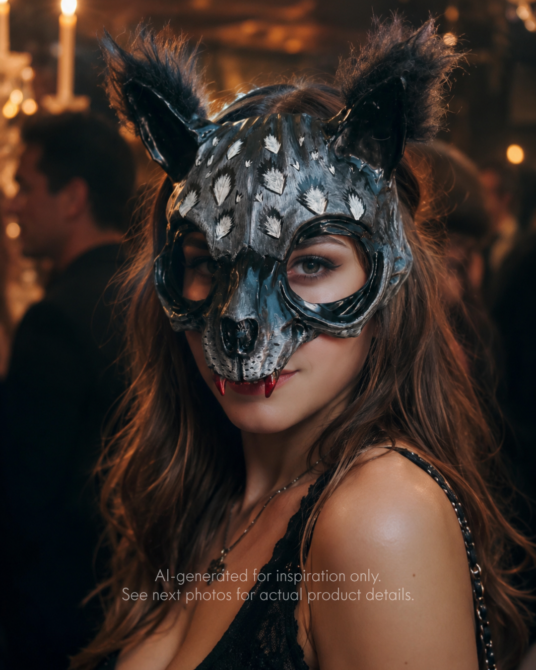 Máscara Colmillo Sombrío Lince de Medianoche, foto 1 de 5