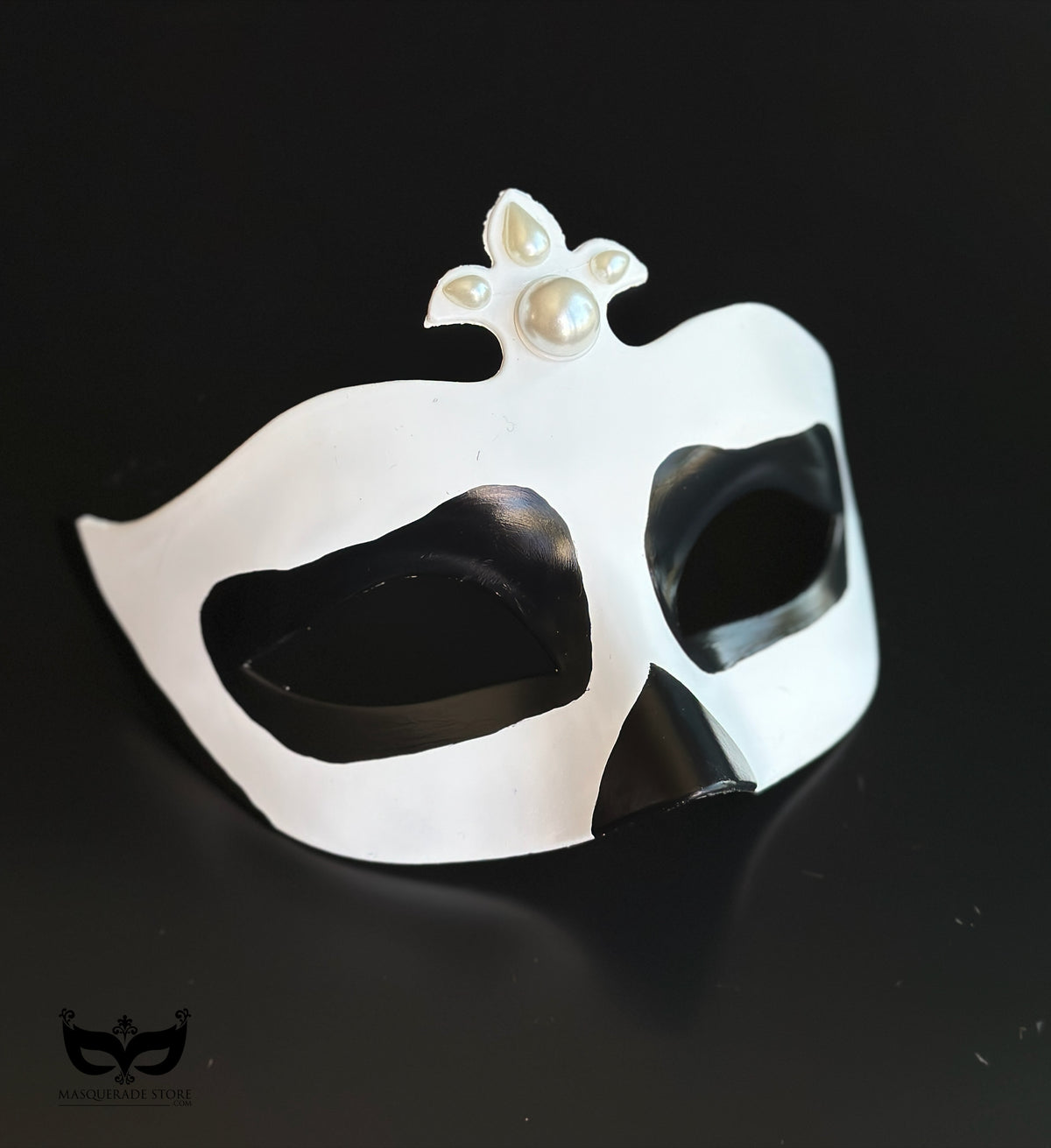 Máscara de Calavera Perla Blanca Noir, foto 2 de 4