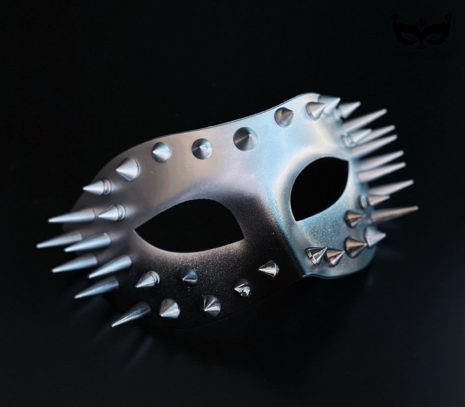 Set de Máscaras Góticas Plateadas para Pareja, foto 6 de 6