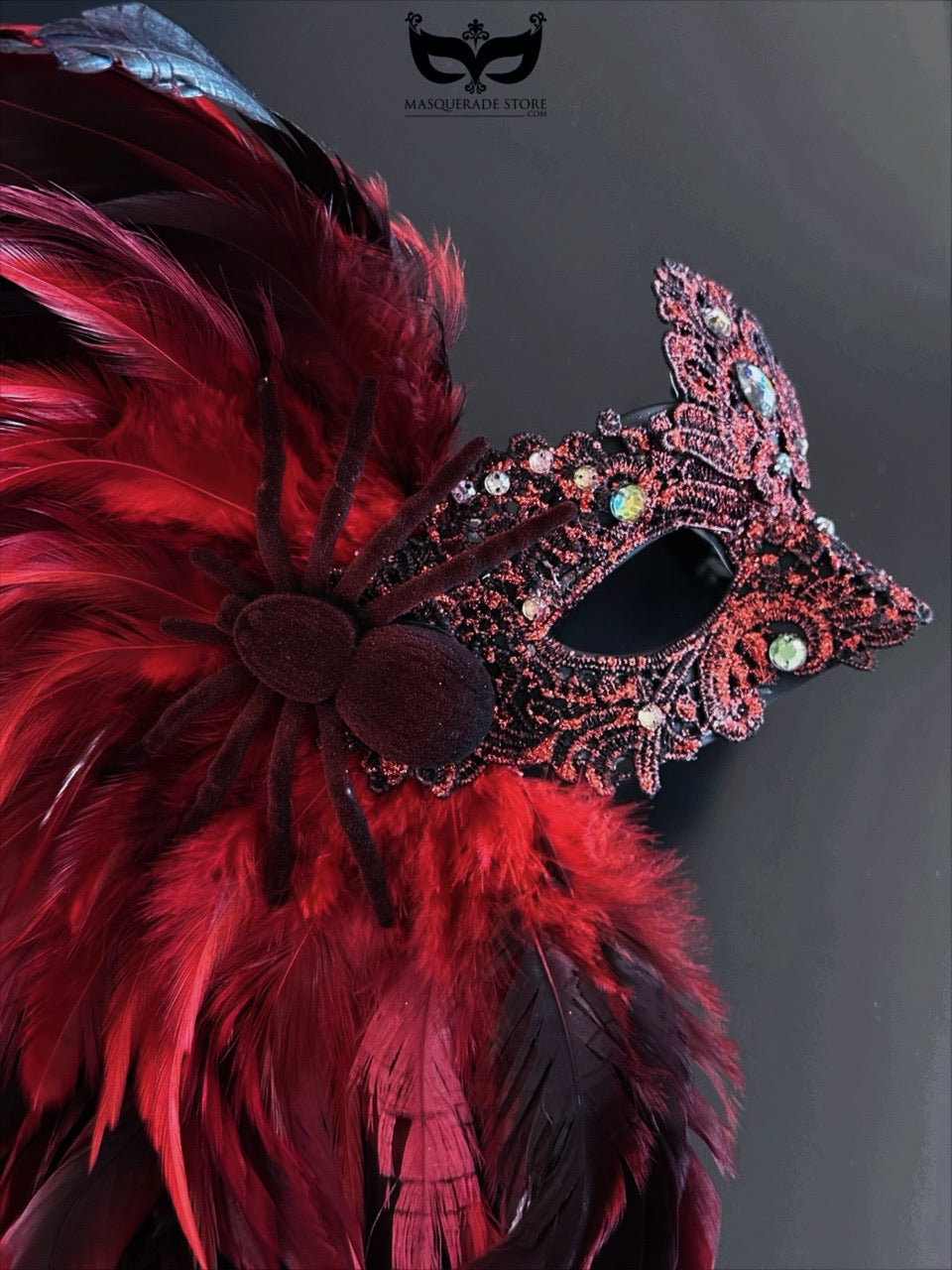 Máscara de Plumas Viuda Negra, foto 4 de 5